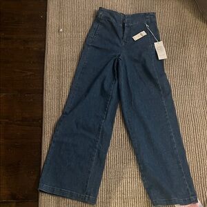 Pilcro Deep Indigo Flare Jeans